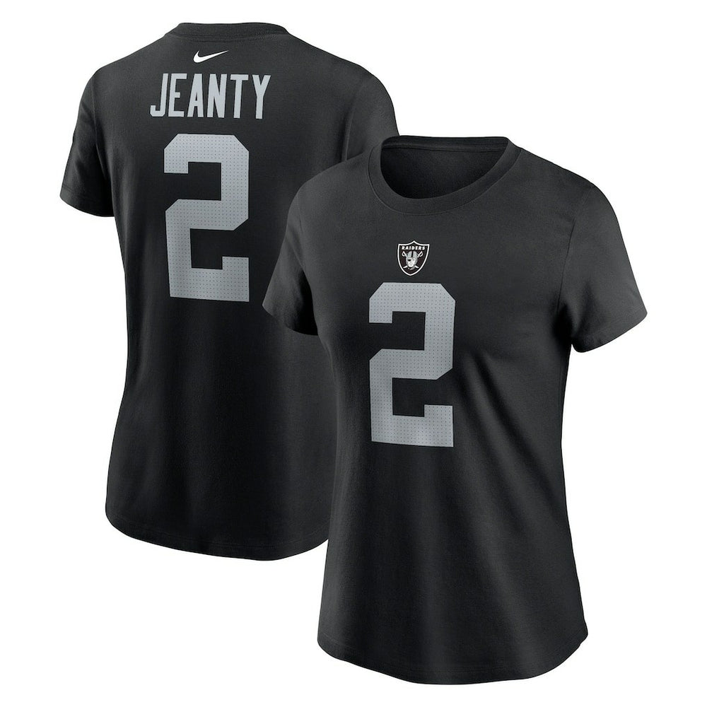 Las Vegas Raiders Ashton Jeanty Women's Name & Number T-Shirt | NFL On sale