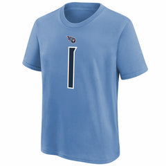 Tennessee Titans Cam Ward Youth 2025 NFL Draft First Round Pick Name & Number T-Shirt | NFL New