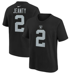 Las Vegas Raiders Ashton Jeanty Youth 2025 NFL Draft First Round Pick Name & Number T-Shirt | NFL Sale
