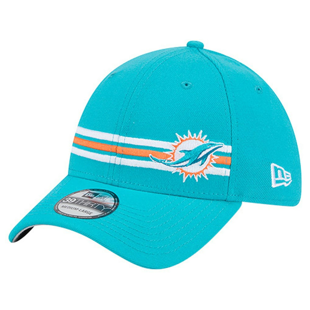 Miami Dolphins Stripes 39THIRTY Flex Hat | NFL On sale