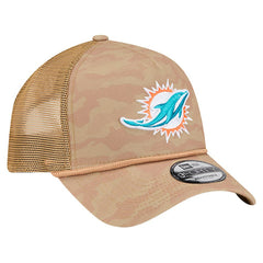 Miami Dolphins Wheat Camo 9FORTY Adjustable Hat | NFL Outlet