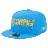 Los Angeles Chargers Overlap Wordmark 59FIFTY Fitted Hat | NFL Hot