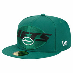 New York Jets Overlap Wordmark 59FIFTY Fitted Hat | NFL Discount