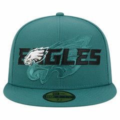 Philadelphia Eagles Overlap Wordmark 59FIFTY Fitted Hat | NFL US