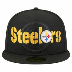 Pittsburgh Steelers Overlap Wordmark 59FIFTY Fitted Hat | NFL Near me