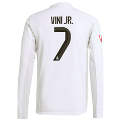 Vini Jr. Real Madrid 2025/26 Home Long Sleeve Jersey