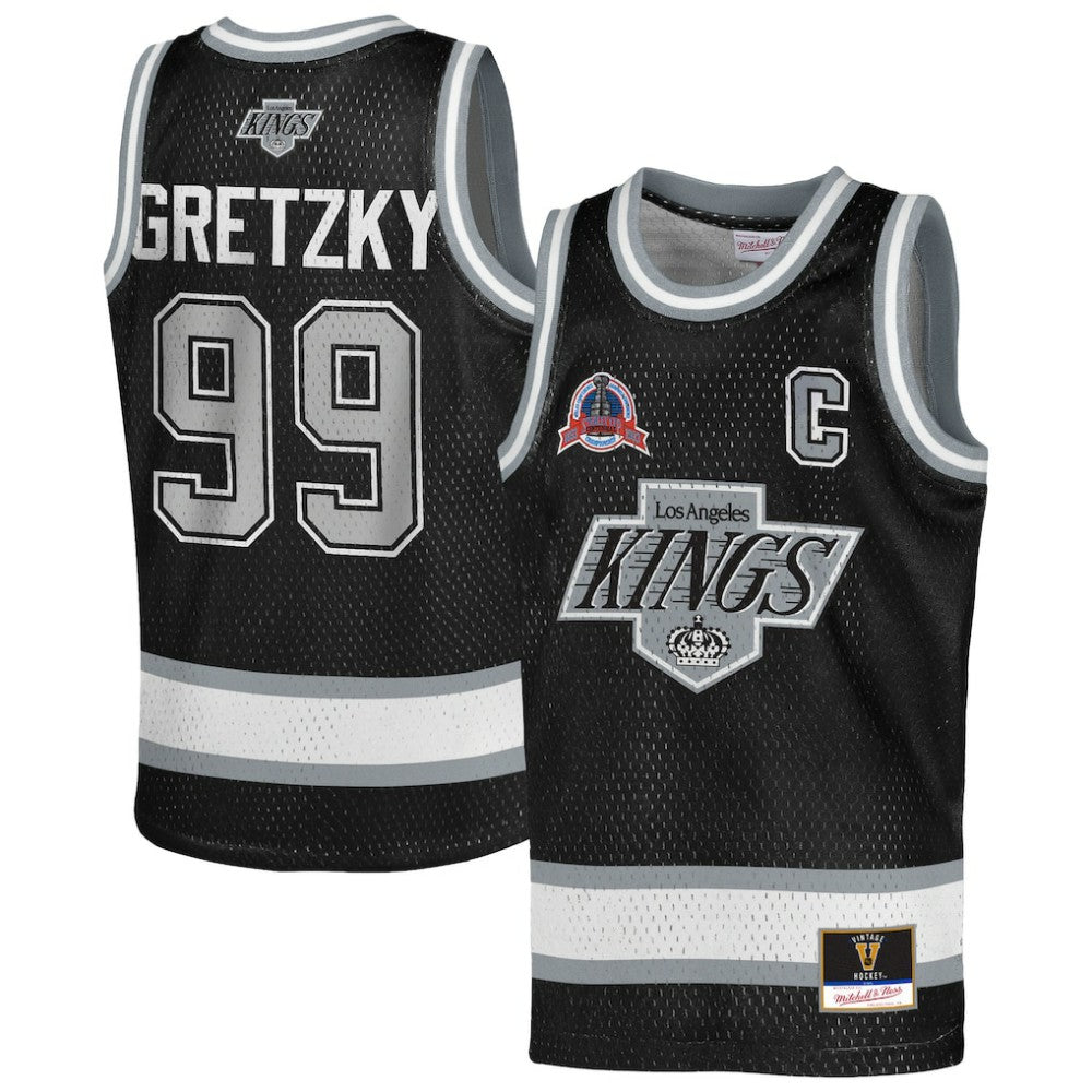 Wayne Gretzky Los Angeles Kings Mitchell & Ness Youth Maxxed Out Fashion Basketball Jersey - NHL Jerseys