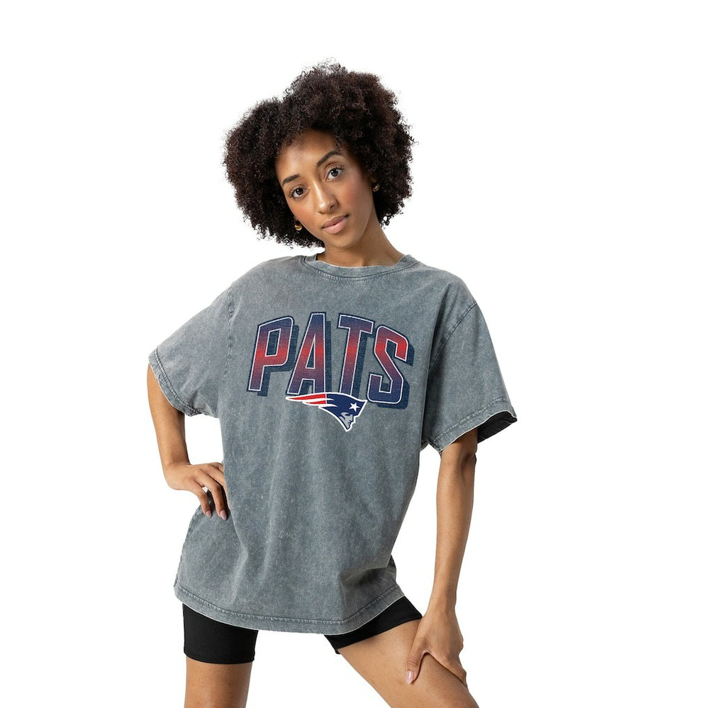 New England Patriots Gameday Couture Women's Peak Performance Oversized Snow Wash T-Shirt | NFL Near me