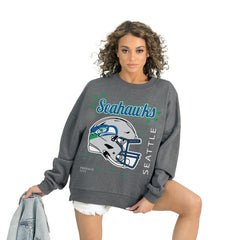 Seattle Seahawks Gameday Couture Women's Ready to Rumble Premium Fleece Pullover Sweatshirt | NFL Sale