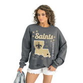 New Orleans Saints Gameday Couture Women's Ready to Rumble Premium Fleece Pullover Sweatshirt | NFL US