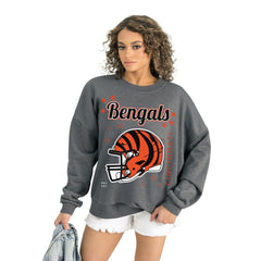 Cincinnati Bengals Gameday Couture Women's Ready to Rumble Premium Fleece Pullover Sweatshirt | NFL New