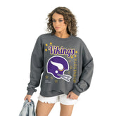 Minnesota Vikings Gameday Couture Women's Ready to Rumble Premium Fleece Pullover Sweatshirt | NFL On sale
