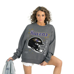 Baltimore Ravens Gameday Couture Women's Ready to Rumble Premium Fleece Pullover Sweatshirt | NFL Near me