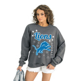 Detroit Lions Gameday Couture Women's Ready to Rumble Premium Fleece Pullover Sweatshirt | NFL Outlet