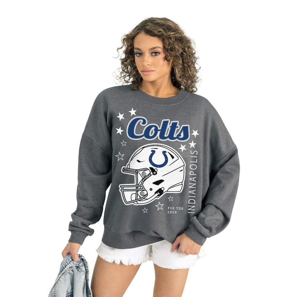 Indianapolis Colts Gameday Couture Women's Ready to Rumble Premium Fleece Pullover Sweatshirt | NFL Outlet