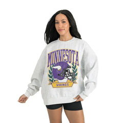 Minnesota Vikings Gameday Couture Women's Heritage Premium Fleece Pullover Sweatshirt | NFL New