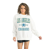 Los Angeles Chargers Gameday Couture Women's Timeless Triumph Premium Fleece Pullover Sweatshirt | NFL Discount