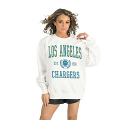 Los Angeles Chargers Gameday Couture Women's Timeless Triumph Premium Fleece Pullover Sweatshirt | NFL Discount