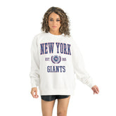 New York Giants Gameday Couture Women's Timeless Triumph Premium Fleece Pullover Sweatshirt | NFL Discount