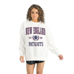 New England Patriots Gameday Couture Women's Timeless Triumph Premium Fleece Pullover Sweatshirt | NFL On sale