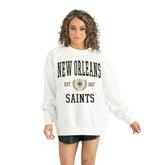 New Orleans Saints Gameday Couture Women's Timeless Triumph Premium Fleece Pullover Sweatshirt | NFL Outlet