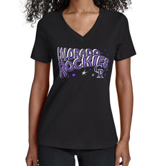 Colorado Rockies Starter Women's Fireworks V-Neck T-Shirt - MLB T-shirts