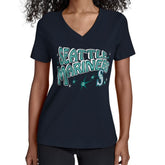 Seattle Mariners Starter Women's Fireworks V-Neck T-Shirt - MLB T-shirts