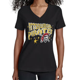 Pittsburgh Pirates Starter Women's Fireworks V-Neck T-Shirt - MLB T-shirts