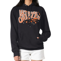 Baltimore Orioles Starter Women's Fireworks Fleece Tri-Blend Pullover Hoodie - MLB Hoodies
