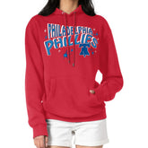 Philadelphia Phillies Starter Women's Fireworks Fleece Tri-Blend Pullover Hoodie - MLB Hoodies