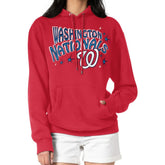 Washington Nationals Starter Women's Fireworks Fleece Tri-Blend Pullover Hoodie - MLB Hoodies