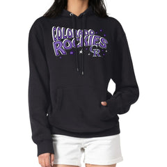 Colorado Rockies Starter Women's Fireworks Fleece Tri-Blend Pullover Hoodie - MLB Hoodies