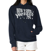 New York Yankees Starter Women's Fireworks Fleece Tri-Blend Pullover Hoodie - MLB Hoodies
