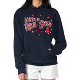 Boston Red Sox Starter Women's Fireworks Fleece Tri-Blend Pullover Hoodie - MLB Hoodies