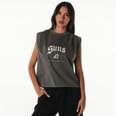 Gray Phoenix Suns The Wild Collective Unisex 2025/26 City Edition Boxy Cropped Darted Tank Top | NBA