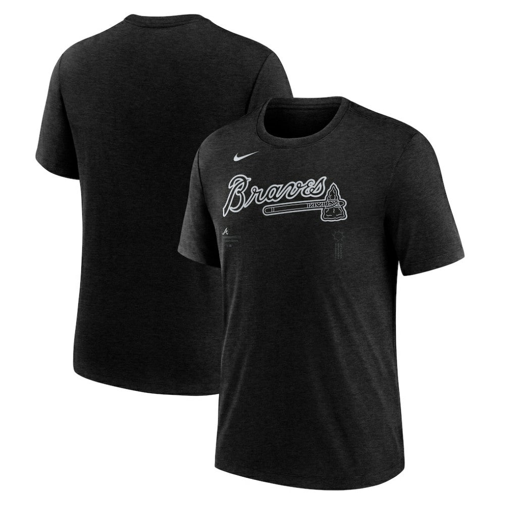 Atlanta Braves Nike Wordmark Tri-Blend T-Shirt - MLB T-shirts
