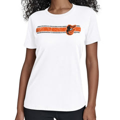 Baltimore Orioles Starter Women's Team Stripe T-Shirt - MLB T-shirts