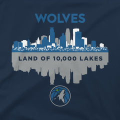 Navy Minnesota Timberwolves Stadium Essentials Cities T-Shirt | NBA