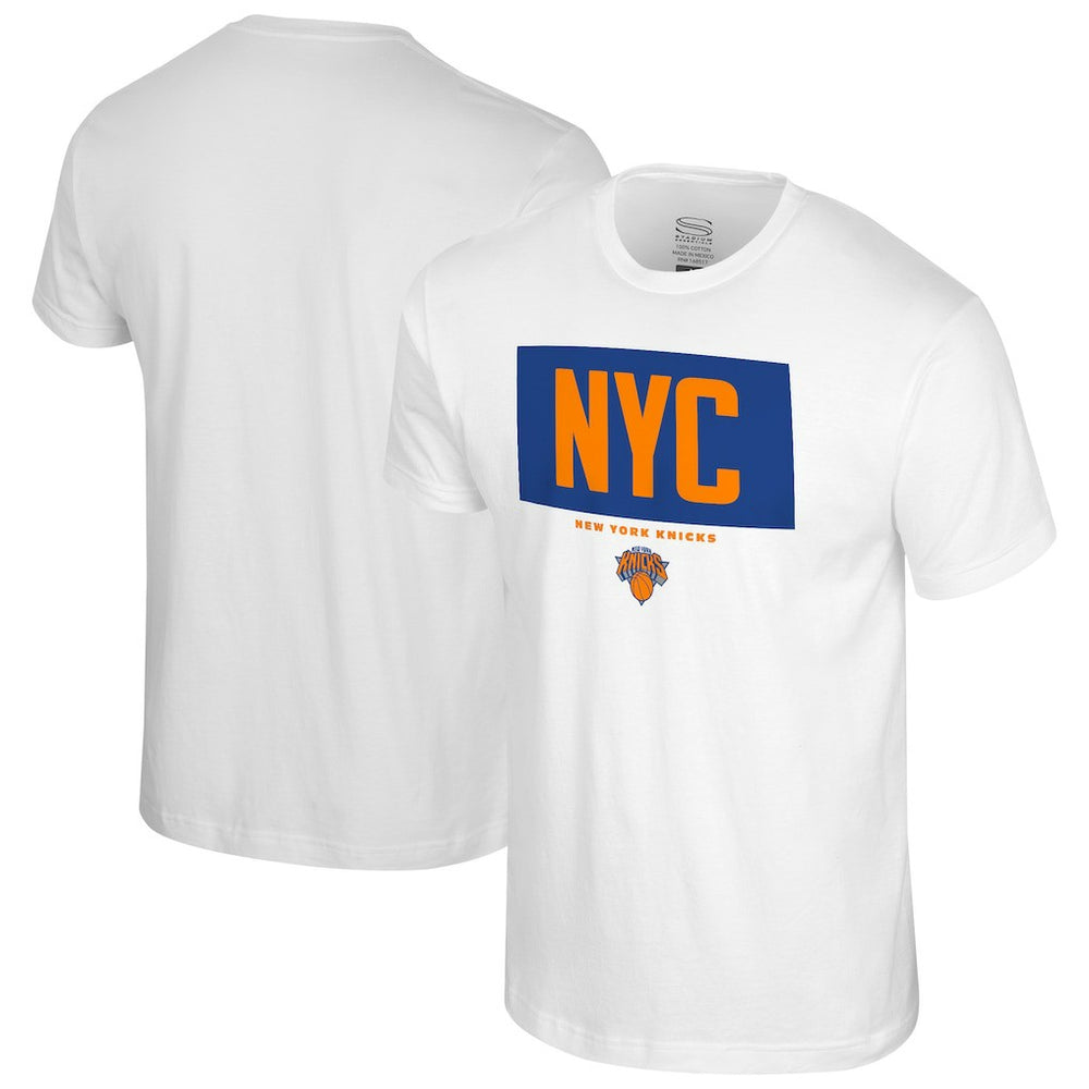 White New York Knicks Stadium Essentials Crossbar T-Shirt | NBA