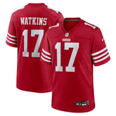 San Francisco 49ers Jordan Watkins Team Game Jersey | NFL Sale