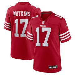 San Francisco 49ers Jordan Watkins Team Game Jersey | NFL Sale