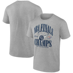 Steel Oklahoma City Thunder 2025 NBA Finals Champions Fade Away Retro T-Shirt | NBA