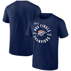 Navy Oklahoma City Thunder 2025 NBA Finals Champions Offensive Rebound T-Shirt | NBA