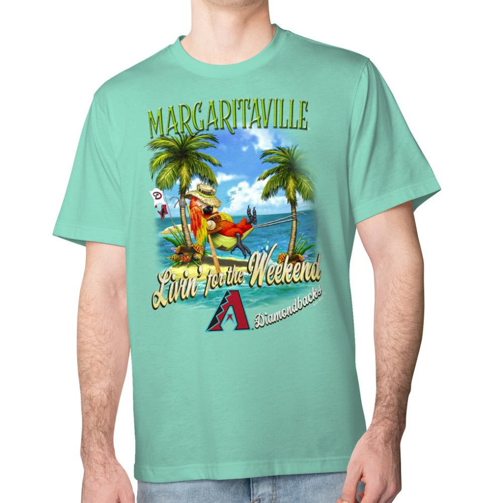 Arizona Diamondbacks Margaritaville Livin' for the Weekend T-Shirt - MLB T-shirts