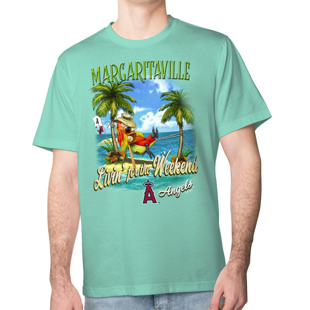 Los Angeles Angels Margaritaville Livin' for the Weekend T-Shirt - MLB T-shirts