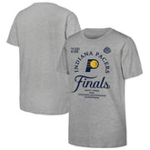 Indiana Pacers Youth Heather Gray 2025 Eastern Conference Champions Locker Room T-Shirt for sale | NBA