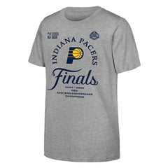 Indiana Pacers Youth Heather Gray 2025 Eastern Conference Champions Locker Room T-Shirt for sale | NBA