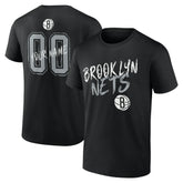 Black Brooklyn Nets Hustle Custom T-Shirt | NBA