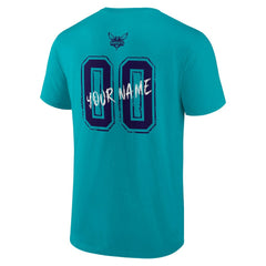 Teal Charlotte Hornets Hustle Custom T-Shirt | NBA