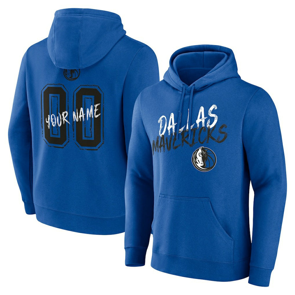 Blue Dallas Mavericks Hustle Custom Pullover Hoodie sale | NBA